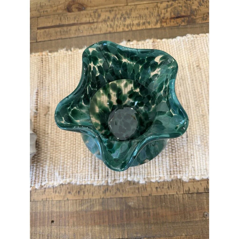 Large Ruffle Glass Vase - Threshold NEW RARE